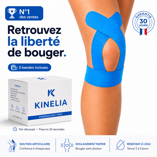 Bande de Maintien Kinésiologique Genou — Kinélia™